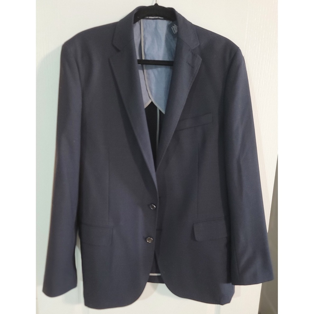 Hart Schaffner Marx Men's Navy Blue  Lightweight Wool Casual Blazer Size‎ Large